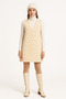 Women's Winter V-Neck Jile Dress, Heart Pattern Sleeveless Dress, V-Neck Chic Mini Model, Winter Dress - 2