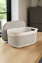 Multi-Purpose 9 Liter Storage Basket with Lid – Basket with Lid, Durable, Modern Design 33X24,2X16,5 cm