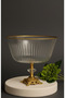 Large Size Bowl with Metal Legs and Gold Details - Presentation - Serving - Salad Bowl