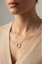 Steel Life X Necklace 45 cm |   Silver Color Non Tarnish Jewelry Women Steel Necklace - 3