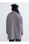 Mg Trend'En Lcw Waikiki Gray Crew Neck Scarf Women's Cashmere Coat - 5