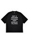 Unisex Oversized Not a Techno Person Printed Years Old Boxy Fit Thick Fabric T-Shirt