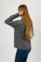 Women's V-Neck Knitted Sweater Front Buttoned Short Cardigan Smoked - 7