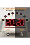 Digital LED Oversize Wall Clock, 6-inch Red LED, Remote, Countdown/Timer, Calendar, Thermome - 2