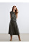 I Beli Zippered A-Line Leather Look Skirt from Freezen Store