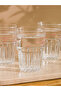 Lcw Home Pink Bow Glass Cup Set of 4 380 ml - 3