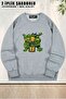 Unisex Teenage Mutant Ninja Turtle Printed Oversized Crew Neck Sweatshirt