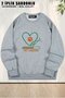 Unisex Veterinarian Animal Lover Printed Oversized Crew Neck Sweatshirt