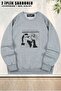Unisex Escape from La Bojack Horseman Printed Oversized Crew Neck Sweatshirt