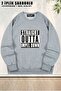 Unisex One Piece Straight Outta Printed Oversized Crew Neck Sweatshirt
