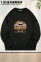 Unisex Photographer Landscape Printed Oversized Crew Neck Sweatshirt