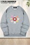 Unisex Skzoo Stray Kids Printed Oversized Crew Neck Sweatshirt
