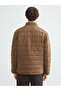 Slim Fit Stand Collar Suede Men's Coat - 5