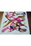 100% Cotton Floral Pattern Motif Winter Cotton Scarf Fular 100X100 cm - 2