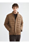 Slim Fit Stand Collar Suede Men's Coat