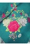 100% Cotton Floral Pattern Motif Winter Cotton Scarf Fular 100X100 cm - 2