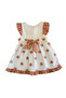 Daisy Muslin Orange Dress