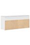 Shoe Bench White 102x30.5x45 cm Engineered Wood - 5