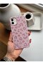 iPhone 11 Uyumlu Pembe Leopar Desenli İnce Yumuşak Silikon Kılıf - 4