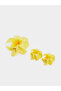 Set of 3 - Yellow Flower Design Claw Clip - 3