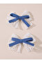 Set of 2 - Lace Bow Hair Clip - 4
