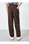 Teens Brown Corduroy Straight Leg Pants - 4