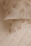 Indiba Brown Patterned 2-Piece Pillowcase Cotton Fabric with Zipper - 2