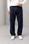 Wilder Soft Modal Fabric Comfortable Fit Pleated Men's Trousers - Navy Blue