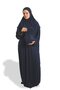 Navy Blue Two Piece Prayer Dress Viscose Plain 2504_02 - 3