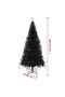 Artificial Christmas Tree with Stand Black 180 cm PVC - 3