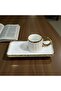 Good Quality Porcelain Gilded Coffee Cup Set with Saucer for 6 Persons - 4