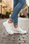 White Lightweight Lace-Up Unisex Sneakers Epic g