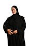 Black One Piece Prayer Dress Viscose Plain 2503_01 - 6