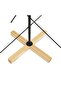 Metal Christmas Tree with Wooden Base Black 120 cm - 5