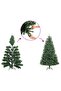 Artificial Christmas Tree with Stand 180 cm PVC - 8