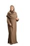 Mink Two Piece Prayer Dress Woven Self Patterned 2502_10 - 2