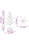 Wooden Christmas Tree with Stand Natural 125 cm Solid pine wood - 3