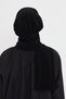 Black Practical Ready-To-Wear Hijab Bonnet with Sandy Neck Collar and Snap Fasteners 2505_01 - 4