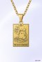 The Snack Summoner Tarot Necklace |   Gold Color Stainless Steel Necklace - 4