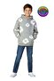 Children's Unisex Floral Patterned Hooded Sweatshirt - 3