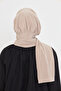 Milk Coffee Practical Instant Hijab Bone Sandy Neck Collar with Snap Fasteners 2505_26 - 4