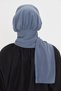 Anthracite Practical Ready-To-Wear Hijab Bonnet Sandy Neck Collar with Snap Fasteners 2505_25 - 4