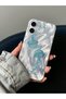 iPhone 16 Compatible Jellyfish Patterned Feathered Hologram Silicone Case - 5