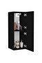 Bathroom Cabinet Black 30x30x80 cm Engineered Wood - 6
