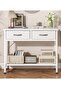 Sofa Console Table Console with 2 Cabinet Console Display Shelf 85 X 35 X 75cm