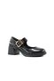 386 K1360 Loafer Black Patent Leather Women's Casual Shoes - 2