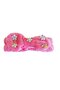 Pink Color Ribbon Figured Floral Detailed Plush Hair Band - 2