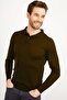 Desen Men's Basic Polo Neck Slim Knit Sweater 21601 - 3