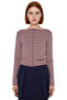Women's Bodycon Mock Neck Long Sleeve Striped Knitted Crop Quality Stylish Comfortable Modern Elegant - 3