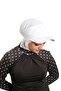 وشاح تيسيتير عملي جاهز للارتداء باللون الأبيض مع قبعة مدمجة من الفيسكون سادة 2513_42 - 3